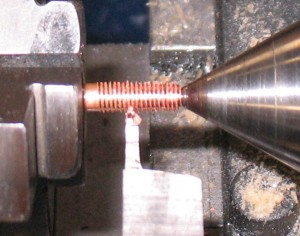 Threading Tubing - Close-up